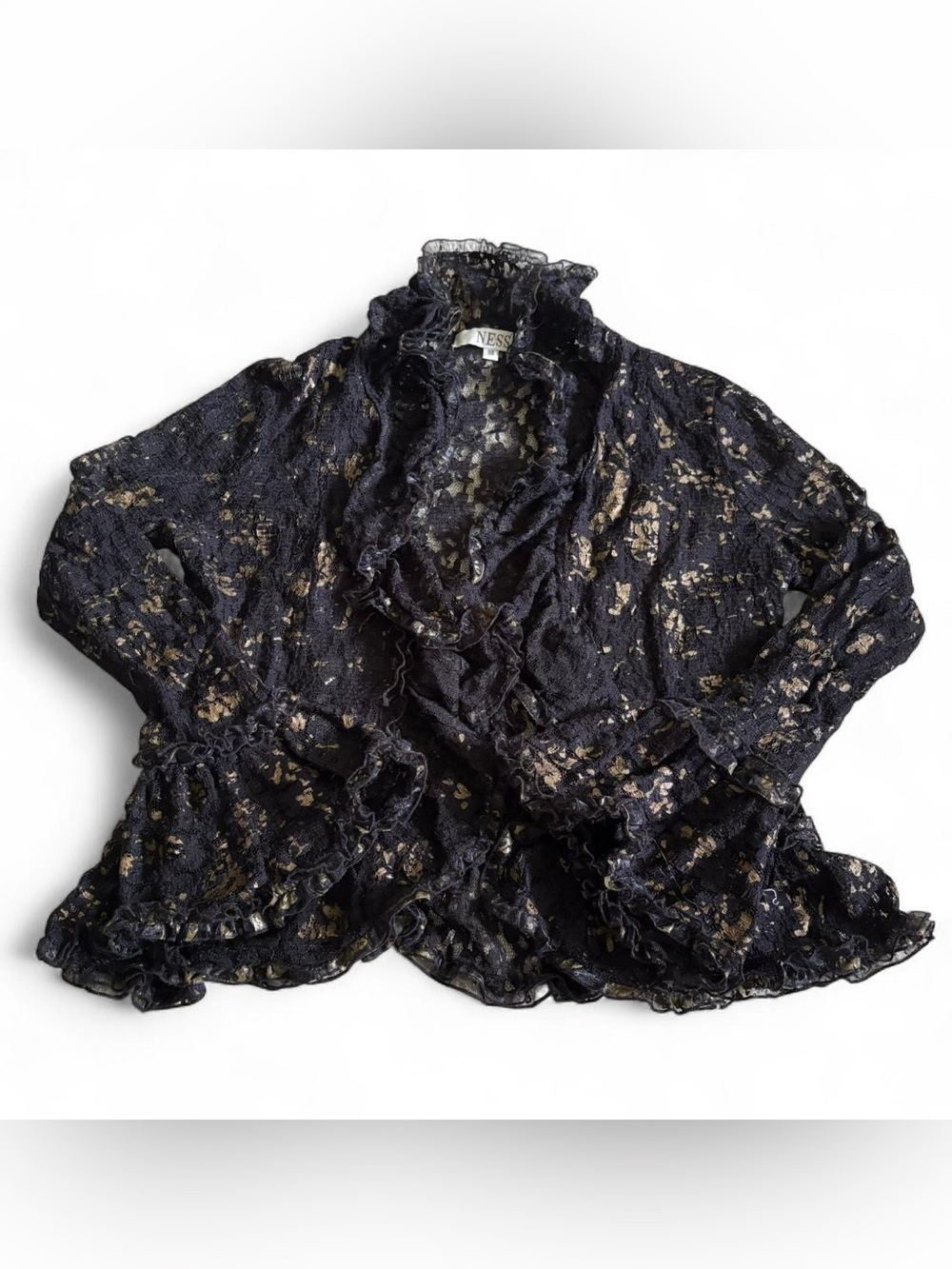 Ness black lace blouse